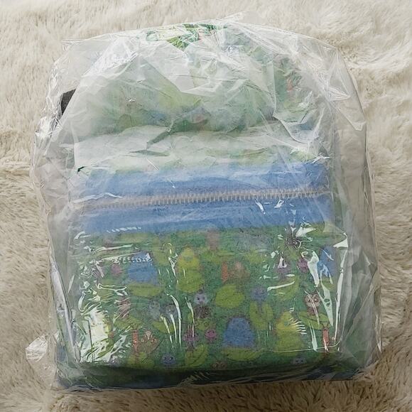 Loungefly Disney Pixar A Bug\'s Life Flik Chibi Mini Backpack Green Blue NWT main image 6